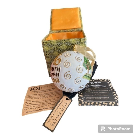 Christmas Gold Plated Ornament: NATCHEZ, MS. MONMOUTH HISTORIC INN - Picture 9 of 15